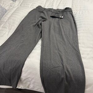 Maurices Women's Charcoal Gray Wide-Leg Dress Pants